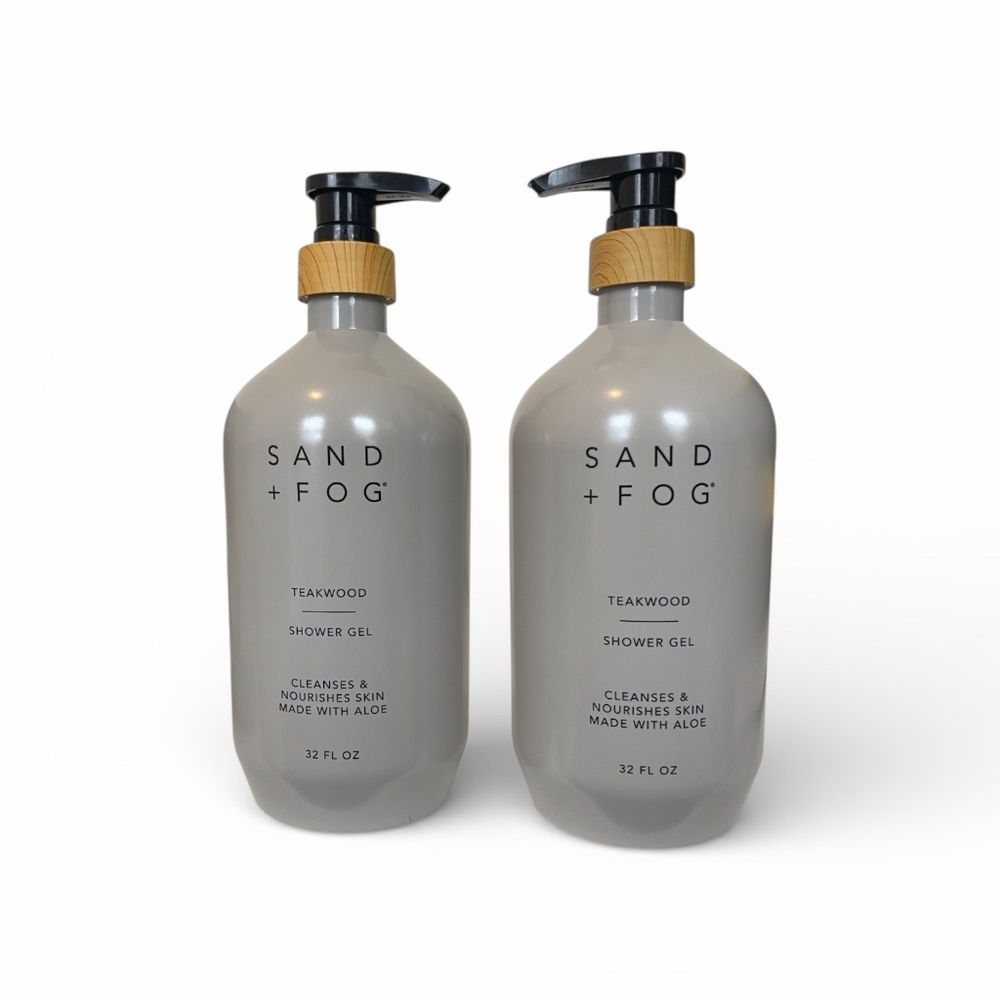 Sand + Fog Teakwood Body Wash • 2 Pack • 32 oz Each • Aromatic Woodsy Scent - Picture 2 of 2
